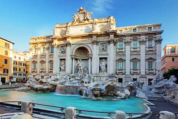 Trevi Fountain and basin, Rome