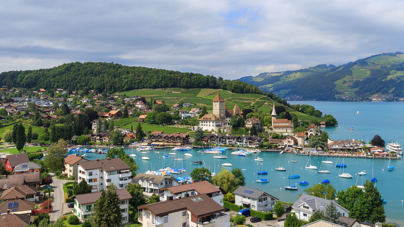 Spiez, Lake Thun and the Bernese Alps